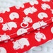 Little Cute Hippo Mini Snap Wallet (Red)