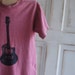 Small Youth Upcycled Guitar T-Shirt