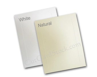 BLANK Embossed Panel A-2 FLAT Cards - 50 pk