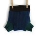 Wool Cloth Diaper Cover in Navy Blue and Emerald Green, medium