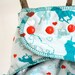 One Size Fits Most Cloth Diaper, unicorns in love, fitted cloth diaper - unicorn hearts teal and red