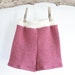 shorties // large pink wool shorts - wool shorties - upcycled and new wool - cloth diaper cover