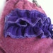 Pink and Purple Ruffle Butt wool diaper cover - wool wrap - one size fits all - nifty nappy Woolie Wrap