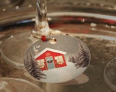 COZY WINTER NIGHT Cupcake Toppers, Wine Glass Tags Il_170x135