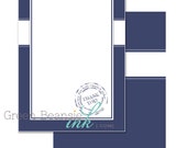 25 NAUTICAL STAMP Nautical Stamp 5" x 7" Thank You Card - Pearl Finish with Envelopes Il_170x135