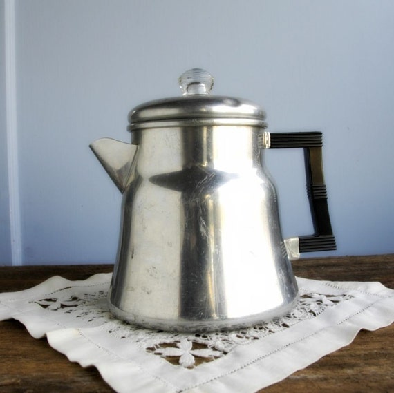 Vintage Aluminum Coffee Percolator Wearever by primmroad on Etsy