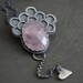 ROSE Sterling Silver And Rose Quartz Pendant Necklace