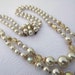Vintage Pearl Necklace, Double Strand
