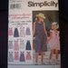 Simplicity 8945 - Design Your Own Dress Pattern For Girls - Have Fun Sewing Together - SALE