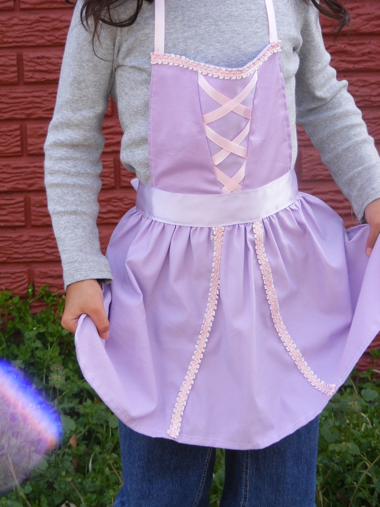Children's Apron Rapunzel/Tangled Apron by DipDesigns on Etsy