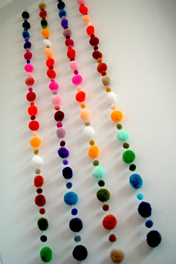 Pom Pom Garland wholesale yarn pom pom pompom yarn ball