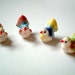 Little Ceramic Bird, mini animal, ceramic animal, tiny animal, little animal, decoration, small, orange, yellow, little, mini, tiny, iammie