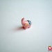 Little Pink Elephant Figure, ceramic elephant, miniature ceramic animal, miniature elephant, elephant figure, iammie, miniature, girl