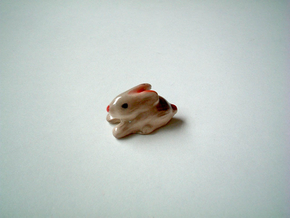 miniature bunny figurines