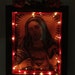 Large Lighted SACRED HEART of MARY 3- D Shadow Box and Shrine- Reproduction of Antique Currier and Ives lithograph- 12" x 9.5"