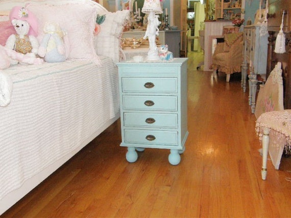 vintage mahogany nightstand nitestand in turquoise shabby chic vintage mahogany nightstand nitestand in turquoise shabby chic