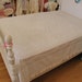 FAB vintage chenille bedspread white monogram shabby chic full double queen cottage