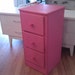 vintage chic nightstand hot pink roses chic chest of drawers side table cottage girls paris