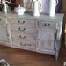 vintage chic buffet french shabby distressed gray server cottage beach tv coastal prairie