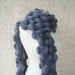 Bubble Scarf, Mohair, Dark Grey, Charcoal