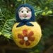 Needle Felted Matryoshka Doll Ornament