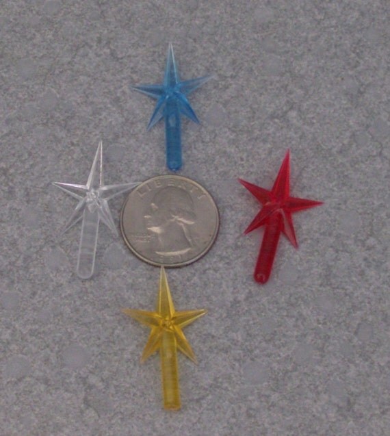 Replacement Small STAR for ceramic Christmas tree in Red