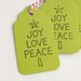 Christmas Gift Tags Joy Love Peace Favor Tag - Set of 6 medium