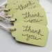Thank You Tags Favor Gift Tag - Set of 8 - Custom Colors Available