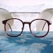 Vintage 70s 80s Pathway Opticolors 140 Wine Red Lenseless Glasses Frames