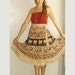 vintage boho tribal festival wrap skirt