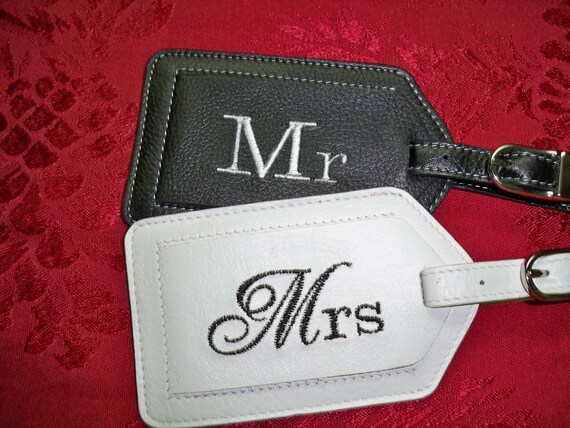 mr and mrs luggage straps