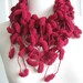 New scarf, hand made, burgundy, Turkishteam