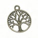20 Pieces - Bronze and Silver Tree of Life Pendants 20 x 24mm (10 of each color)