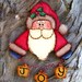 Joy Santa Ornament