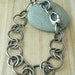 Reserved for Cyndee linked chain bracelet in sterling silver 8" length