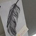 RESERVED .. SUSAN .. Feather Ink Drawing .. Steel Memo/Magnet/Dry Erase Board