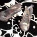 Monster High Grey translucent with Iridescent Glitter Stiletto heeled shoes