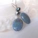 EARRING SALE, Natural Stone Dangle Earrings, Blue Fire Agate Stone Earrings, Statement Earrings, Handmade Earrings E8163