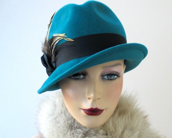Wool Fedora Trilby Hat- Winter Hat- Women- Winter Accessories- Fall fashion