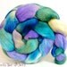 Hand Painted Wool Roving CORRIDALE Combed Top Spinning or Felting Fiber - 4.3 oz - SERENO