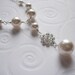 Pearl and Rhinestone Flower Necklace