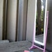 1980's Barbie Standing Full Length Mirror, Hair Dryer, Comb, Radio, perfume bottle and Digital Alarm Clock