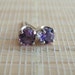 Brazilian Amethyst Stud Earrings Sterling Silver February Birthstone 4mm