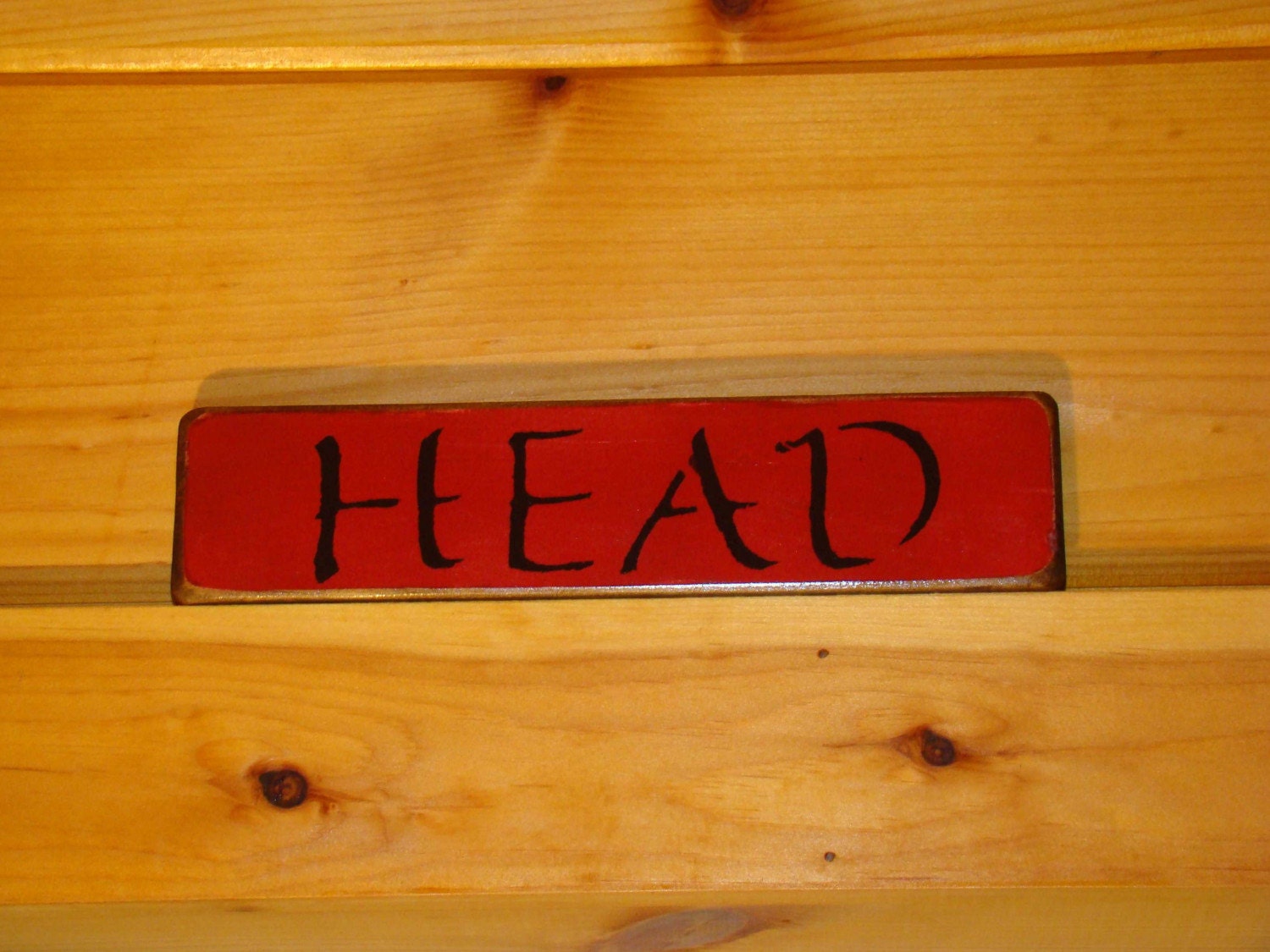 RUSTIC COUNTRY BATHROOM SIGN