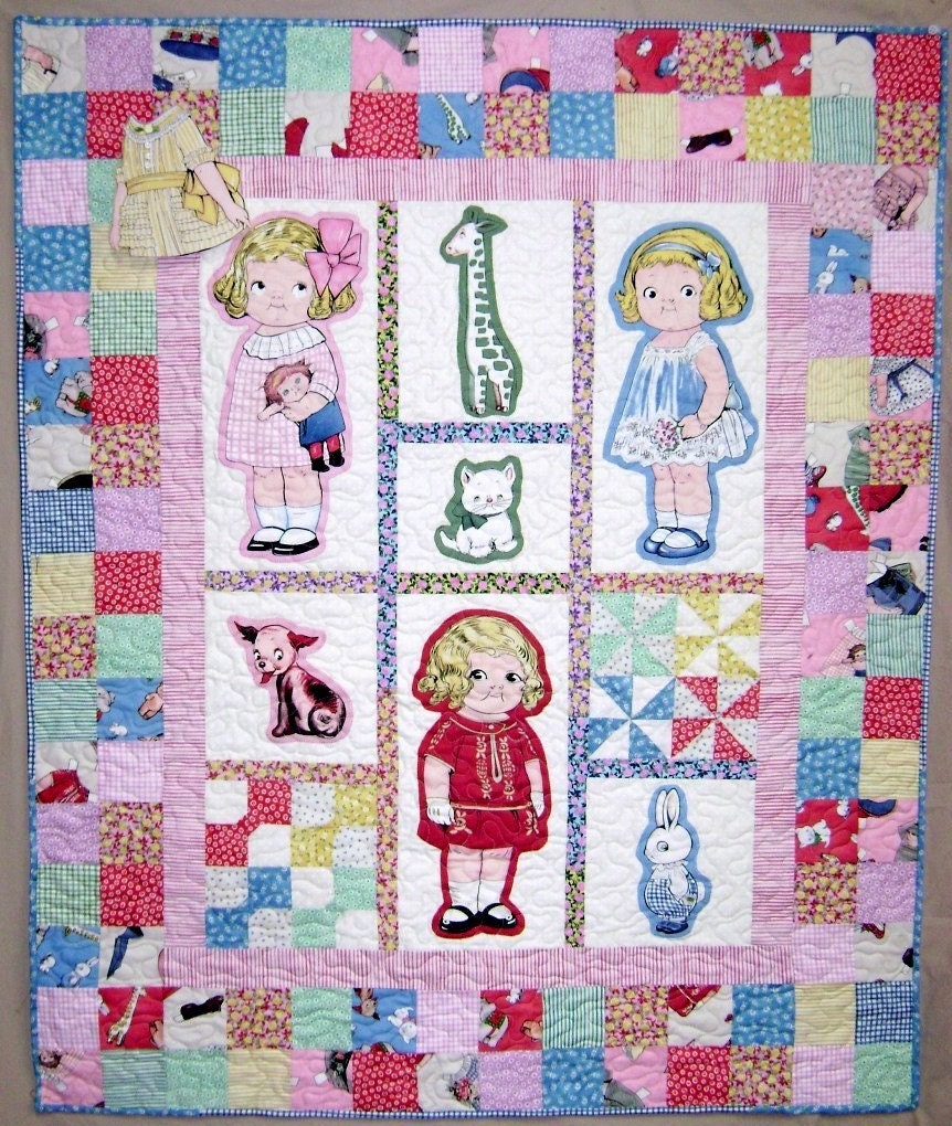 Baby's First Paper Doll Quilt Pattern Aunt Lindy's