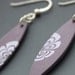 Ceramic Earrings - Half Flowers
