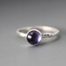 Sterling and Iolite Ring, Custom Made for You, Made to Order