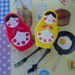 Cute Mini Matryoshka Russian Doll Clip Magnets - Set of 2 - Red And Yellow