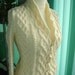 Custom cabled knit cardigan - inspired by the movie "The Holiday"
