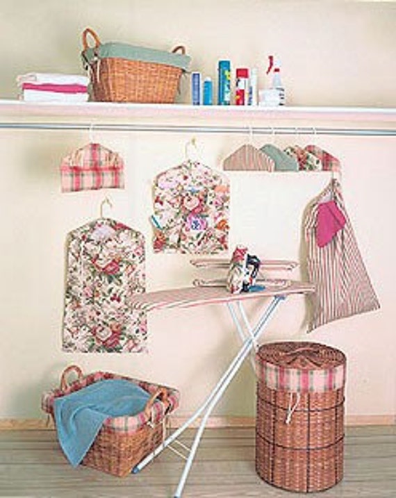 LAUNDRY ROOM Sewing Pattern Ironing Board Cover Basket